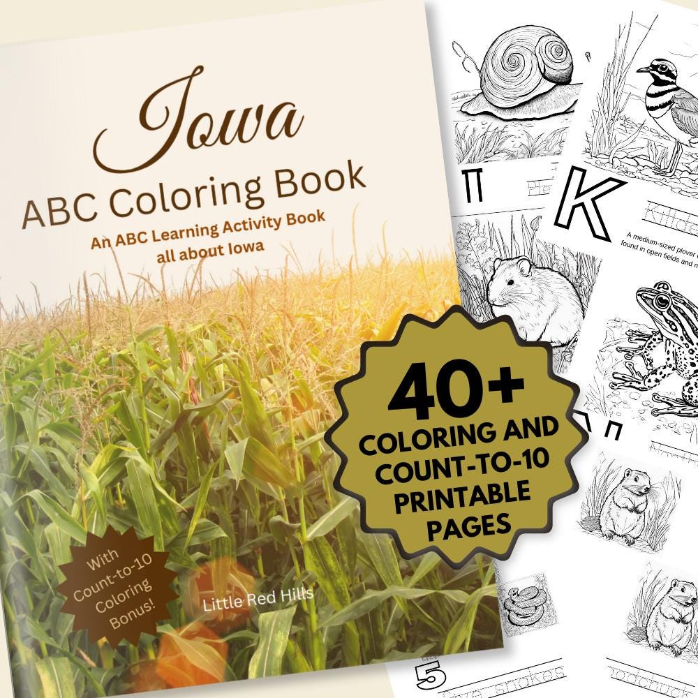 Iowa ABCs Coloring Book