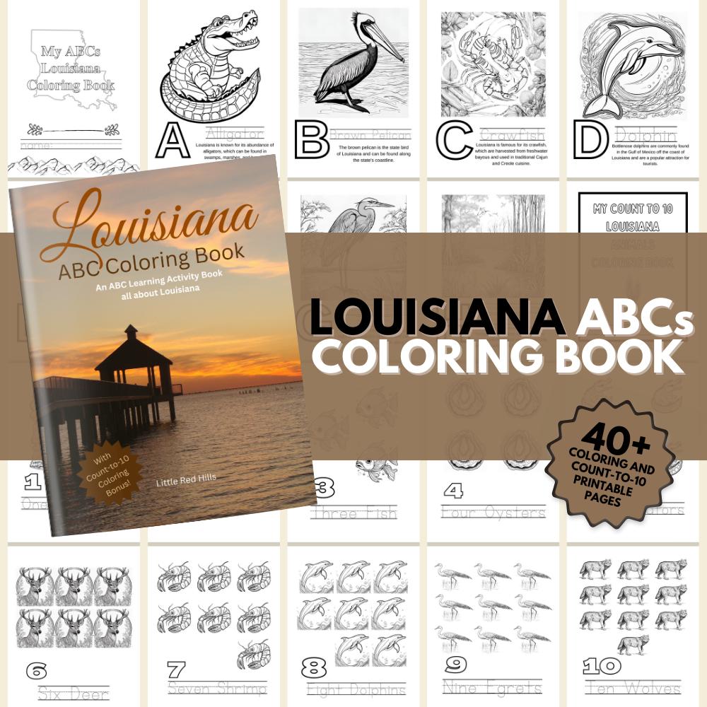 Louisiana ABCs Coloring Book