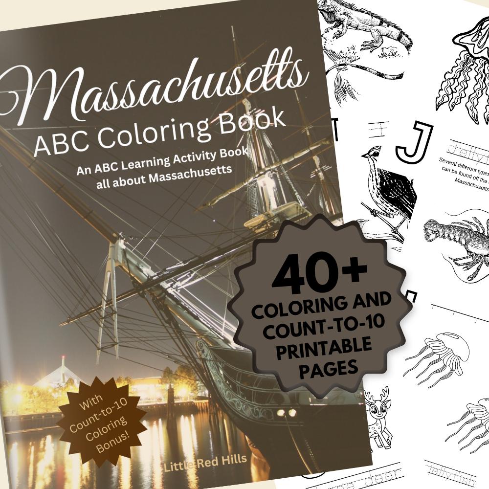 Massachusetts ABCs Coloring Book