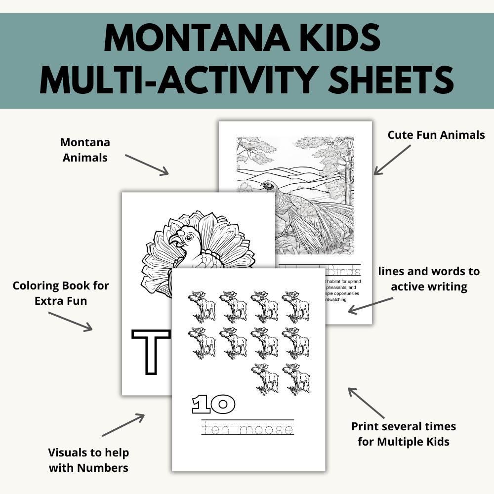 Montana ABC Coloring Book