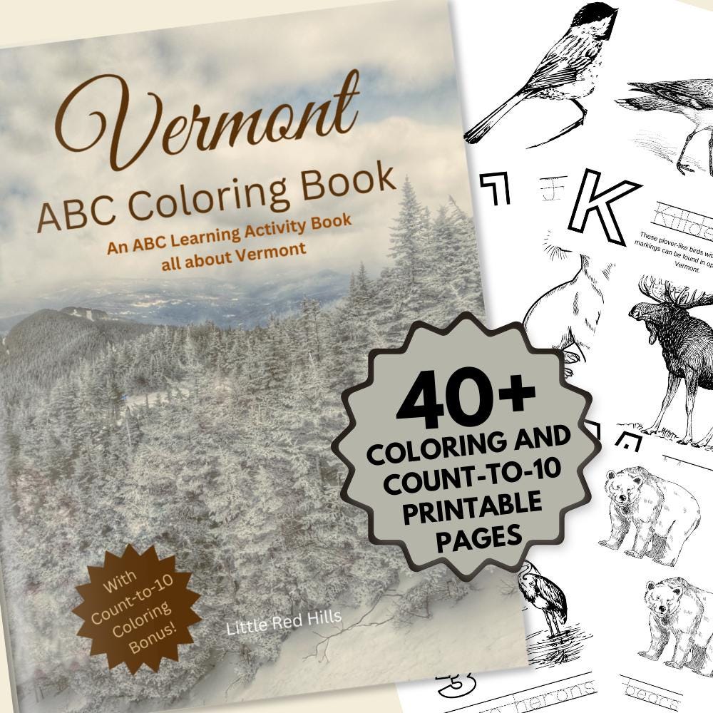 Vermont ABCs Coloring Book