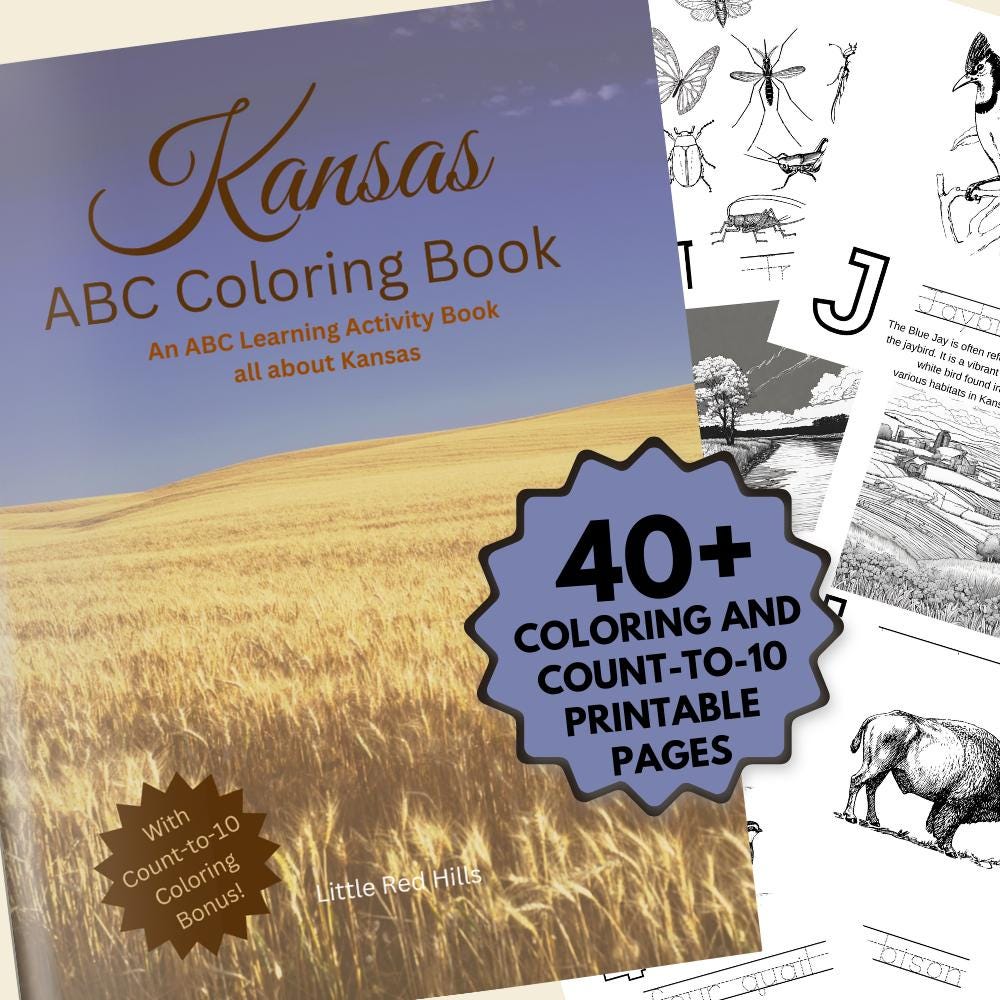 Kansas ABCs Coloring Book