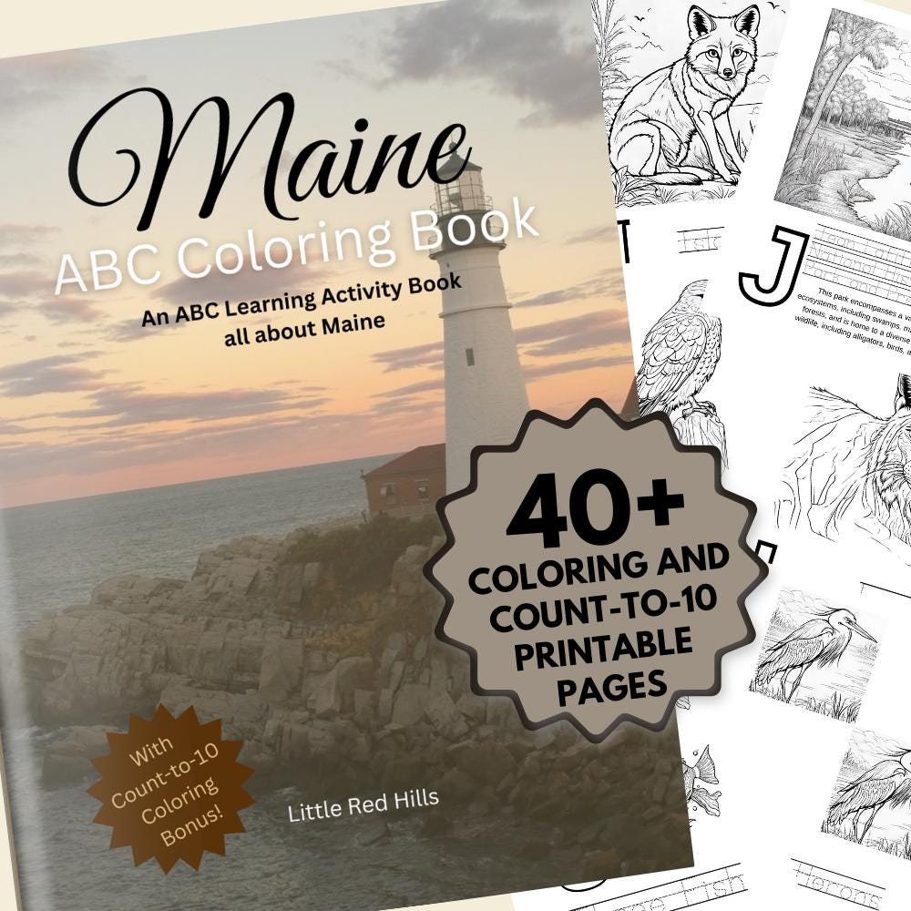Maine ABCs Coloring Book