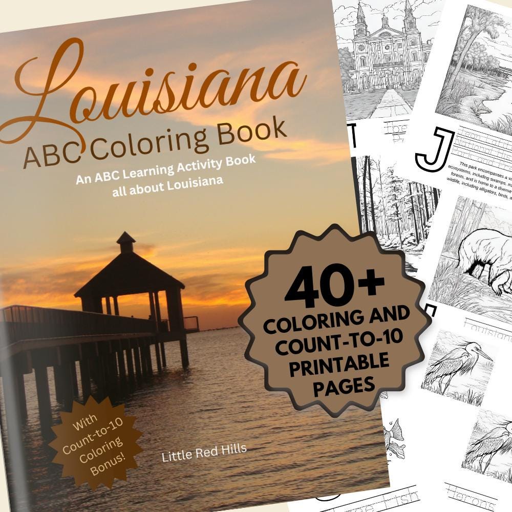 Louisiana ABCs Coloring Book